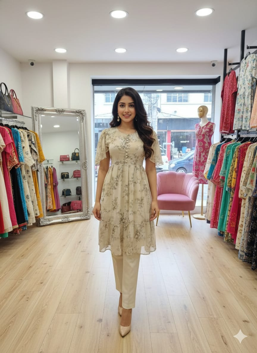 প্রিমিয়াম জর্জেট ফ্লোরাল লেডিজ টপস