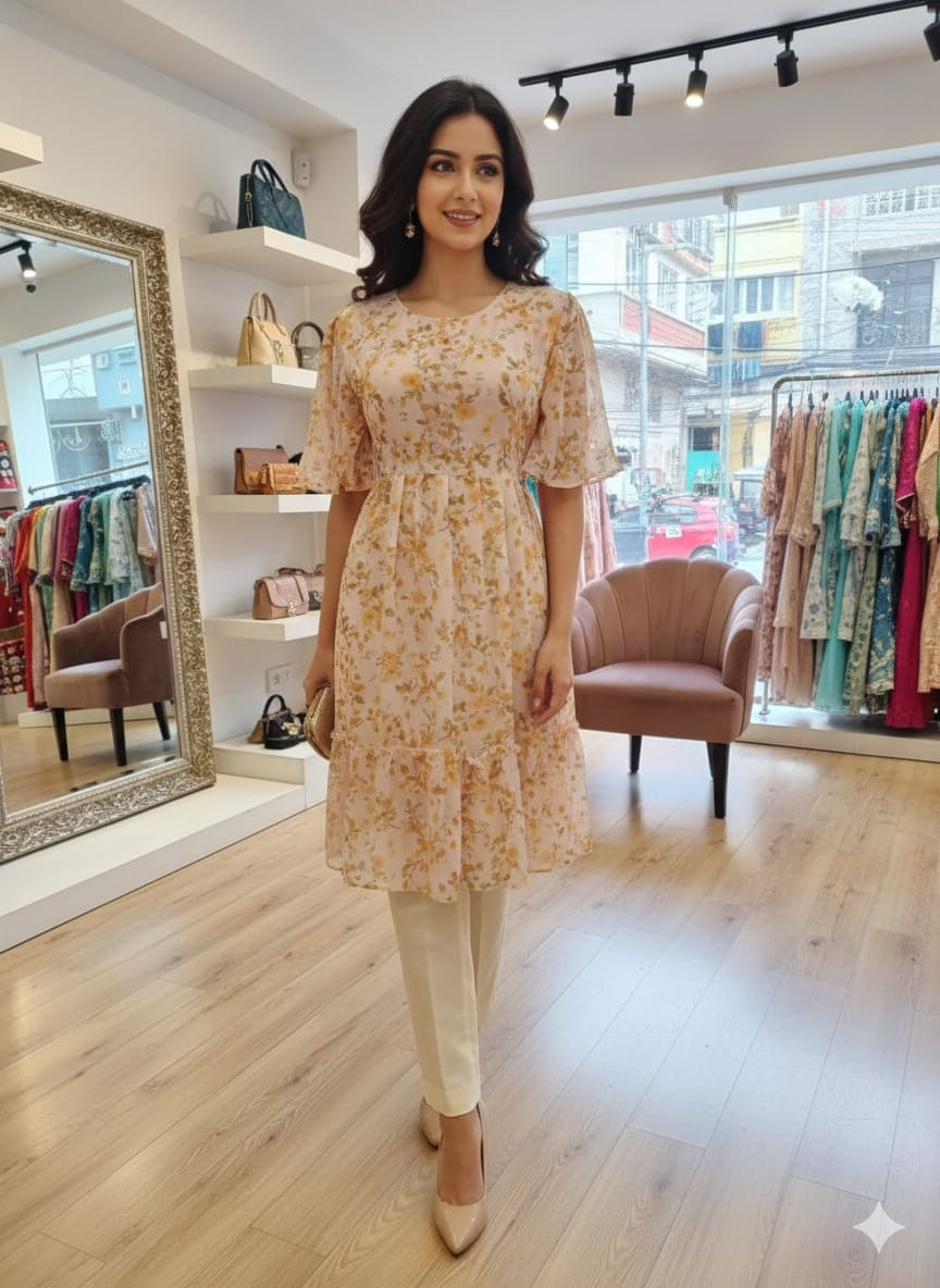 কমফোর্ট ফিট জর্জেট ফ্যাশনেবল টপস